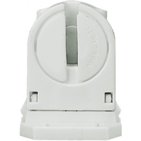 T5 - Turn-Type Lampholder - Mini Bi-Pin Socket - Non-Shunted - For Programmed Start Ballasts - Snap In or Slide On Mount - Leviton 13654-SNP