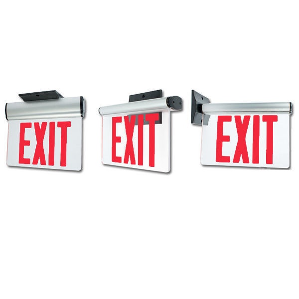 LED Exit Sign - Universal Edge-Lit - Red Letters Image