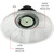 20,000 Lumens - 160 Watt - 3500 Kelvin - Round LED High Bay Fixture Thumbnail