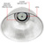 20,800 Lumens - 160 Watt - 4000 Kelvin - Round LED High Bay Fixture Thumbnail