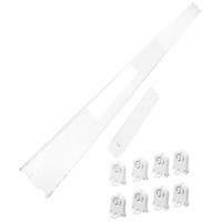 96 in. Ballast Cover Retrofit Kit - For (4) T8 Lamp - Fits 8 ft. Fluorescent Strip Fixtures - 4.25 in. Strip Width - Non-Shunted Lampholders
