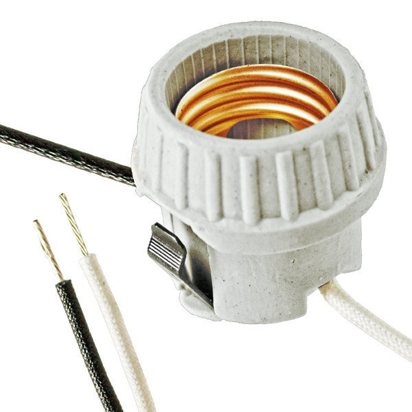 Medium Base Snap-In Socket Image