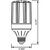 LED Corn Bulb - 18 Watt - 70 Watt Equal - Halogen Match Thumbnail