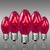C7 - 5 Watt - Transparent Pink - Double Dipped - Incandescent Christmas Light Replacement Bulbs Thumbnail