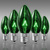 C9 - 7 Watt - Transparent Green - Incandescent Christmas Light Replacement Bulbs Thumbnail