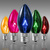 C9 - 7 Watt - Transparent Multi Color - Incandescent Christmas Light Replacement Bulbs Thumbnail
