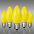 C7 - 5 Watt - Opaque Yellow - Incandescent Christmas Light Replacement Bulbs Thumbnail