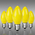 C7 - 5 Watt - Opaque Yellow - Incandescent Christmas Light Replacement Bulbs Thumbnail