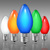 C9 - 7 Watt - Opaque Multi Color - Incandescent Christmas Light Replacement Bulbs Thumbnail