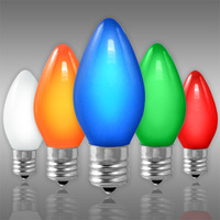 C9 - 7 Watt - Opaque Multi Color - Incandescent Christmas Light Replacement Bulbs -  Intermediate Base - 120 Volt - 25 Pack
