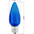Blue - LED C9 - Christmas Light Replacement Bulbs - Faceted Finish Thumbnail
