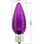 Purple - LED C9 - Christmas Light Replacement Bulbs - Faceted Finish Thumbnail