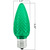 Green - LED C9 - Christmas Light Replacement Bulbs - Faceted Finish Thumbnail