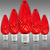 Red - LED C9 - Christmas Light Replacement Bulbs - Faceted Finish Thumbnail