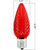 Red - LED C9 - Christmas Light Replacement Bulbs - Faceted Finish Thumbnail