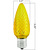 Yellow - LED C9 - Christmas Light Replacement Bulbs - Faceted Finish Thumbnail