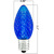 Blue - LED C7 - Christmas Light Replacement Bulbs - Faceted Finish Thumbnail