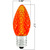 Orange - LED C7 - Christmas Light Replacement Bulbs - Faceted Finish Thumbnail