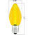 Yellow - LED C7 - Christmas Light Replacement Bulbs - Faceted Finish Thumbnail