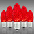 Red - LED C7 - Christmas Light Replacement Bulbs - Faceted Finish Thumbnail