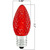 Red - LED C7 - Christmas Light Replacement Bulbs - Faceted Finish Thumbnail