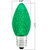 Green - LED C7 - Christmas Light Replacement Bulbs - Faceted Finish Thumbnail