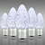 Cool White - LED C7 - Christmas Light Replacement Bulbs - Faceted Finish Thumbnail