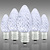 Cool White - LED C7 - Christmas Light Replacement Bulbs - Faceted Finish Thumbnail