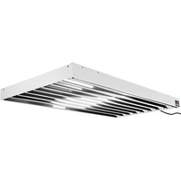 4 ft. - 8 Lamp - F54T5-HO - Fluorescent Grow Light Fixture - Full Spectrum 6400K - Lamps and Wire Hangers Included - Hydrofarm Tube Commercial System - HydroFarm FLT48