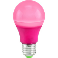 LED A19 Party Bulb - Pink - 5 Watt - 40 Watt Equal - Medium Base - 120 Volt - PLT-11286