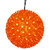 LED - 10 in. dia. Orange Starlight Sphere - Utilizes 150 Wide Angle LED Lights Thumbnail