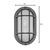 434 Lumens - 6.2 Watt - 5000 Kelvin - LED Oval Cage Bulk Head Fixture Thumbnail