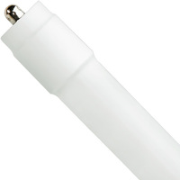 8 ft. LED T8 Tube - 4000 Kelvin - 5400 Lumens - Type B - Operates Without Ballast - F96T8 or F96T12 Replacement - 43 Watt - Double-Ended Power - Single Pin Base - 120-277 Volt - Case of 10 - Halco 82875