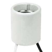 Medium Base HID Socket - 4000kV Pulse Rating - 9 in. Leads - No. 18 AWG - 600 Watt Maximum - 600 Volt Maximum - PLT 40-2609-99