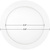 1550 Lumens - 18 Watt - 4000 Kelvin - 8 in. Ultra Thin LED Downlight Fixture Thumbnail