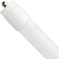 5500 Lumens - 43 Watt - 4100 Kelvin - 8 ft. LED T8 Tube Lamp - Type B Ballast Bypass - Double-Ended Power - Single Pin Base - 120-277 Volt - Case of 10 - TCP LT8F43B240KBP