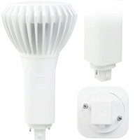 1800 Lumens - 16 Watt - 3000 Kelvin - LED PL Lamp - Replaces 26W-42W CFL - 2 Pin or 4 Pin G24 or GX24 Base - Ballast Bypass - 120-277 Volt - Green Creative 98256