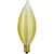 25 Watt - Spun Thread Satin Amber - Bent Tip - Incandescent Chandelier Bulb - 4 in. x 1.4 in. Thumbnail