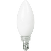 500 Lumens - 5 Watt - 3200 to 1800 Kelvin - LED Chandelier Bulb - 60 Watt Equal - Smooth Dims from Incandescent to Candle Light - Frosted - Candelabra Base - 120 Volt - TCP FB11D60FRGL1