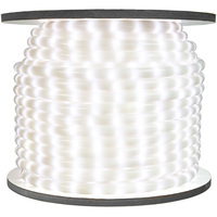 1/2 in. - LED - Pearl White - Rope Light - 2 Wire - 120 Volt - 150 ft. Spool - White Tubing with White LEDs - Signature LED-13MM-FR-150