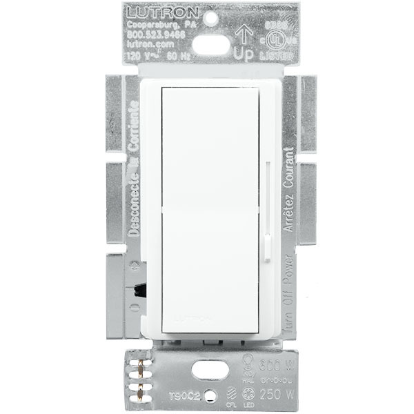 Lutron Diva Dvcl 253p Wh 250w 600w Dimmer White