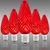 LED C9 - Red - Intermediate Base - Faceted Finish Thumbnail