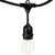 25 ft. Patio String Lights - Black Wire - 15 Suspended Sockets Thumbnail