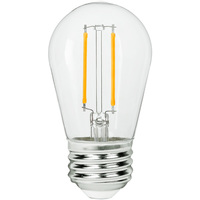 250 Lumens - 3 Watt - 2700 Kelvin - LED S14 Bulb - 25 Watt Equal - Incandescent Match - Clear - 120 Volt - Bulbrite 776851