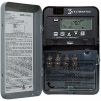 24 Hour Electronic Time Switch - Steel Case - Gray Finish - 120-277 Volt - Intermatic ET1105C