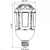 LED Corn Bulb -  Adjustable Panels - 150 Watt Metal Halide Equal - 5000 Kelvin Thumbnail