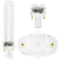 CFT7W/G23/827 - 2 Pin G23 Base - 2700 Kelvin - 7 Watt - CFL - PLT