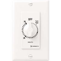 Spring Wound In-Wall Timer Switch - White - 30 Minute Time Cycle - SPST - Intermatic FD30MWC
