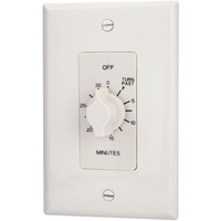 Spring Wound In-Wall Timer Switch - White - 30 Minute Time Cycle - SPST - Tork A530MW