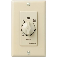 Spring Wound In-Wall Timer Switch - Ivory - 30 Minute Time Cycle - SPST - Intermatic FD30MC